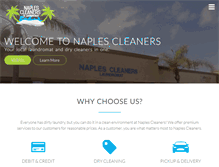 Tablet Screenshot of naplescleaners.com